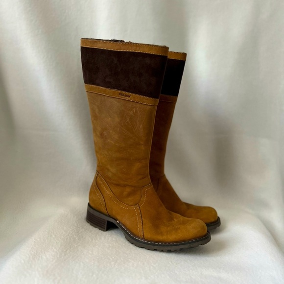 Sebago Size 6M Saranac Highlight Brown Leather Sherpa Boots - Picture 1 of 16